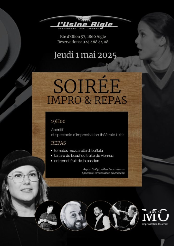 Soirée Impro & Repas 1ewr mai 2025